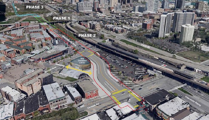 Wentworth Ave. reconstruction through Chinatown and beyond. Rendering: CDOT