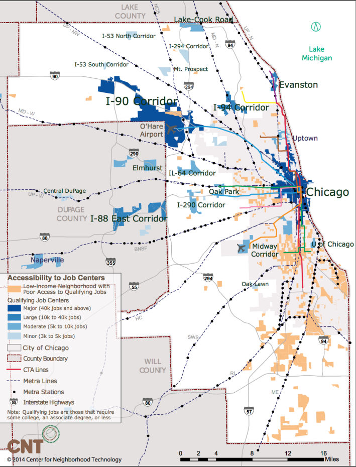 CNT says there is poor transit service between where low-income workers live and where most jobs are. They're developing research that would show the impact of building new lines outlined in the Transit Future campaign.