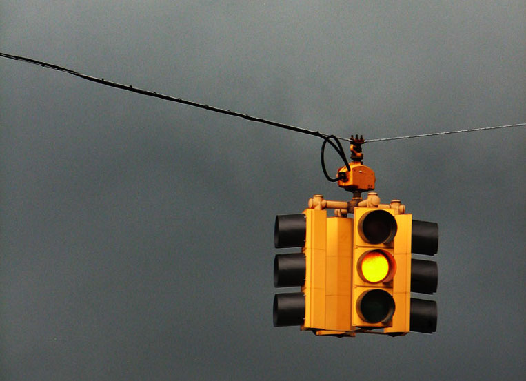 The Tribune is trying to brew a storm of controversy over the city's red light camera program by pointing out that Chicago, like every other city, times its yellow lights differently. Photo: Jamelah