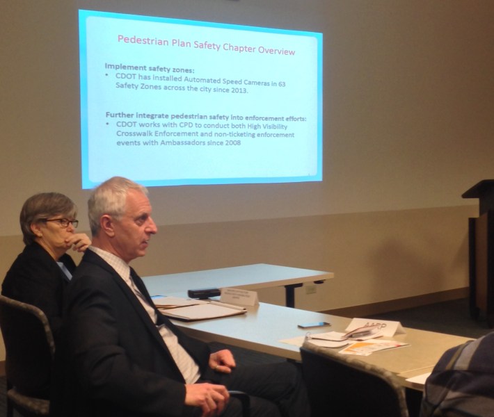 AARP Illinois state director Bob Gallo questioned the efficacy of doing motorist outreach when red light running is "epidemic" in Chicago.