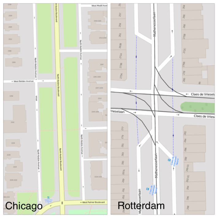 chicago versus rotterdam boulevards
