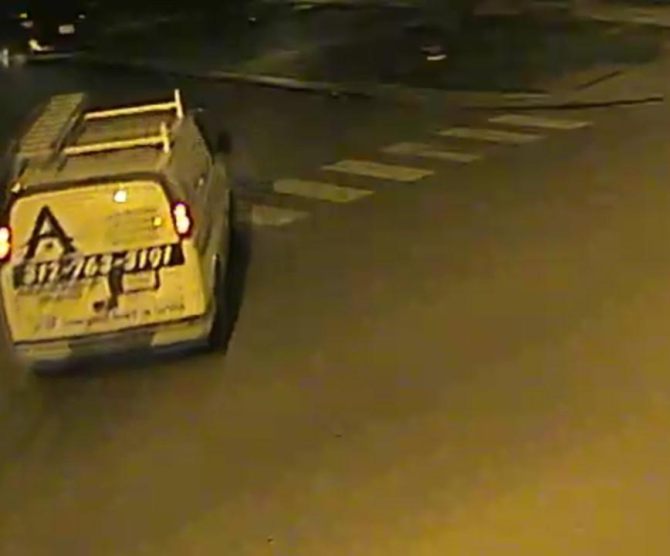 The Chicago Police Department provided this image of a commercial cargo van that struck Francisco Cruz Wednesday night.