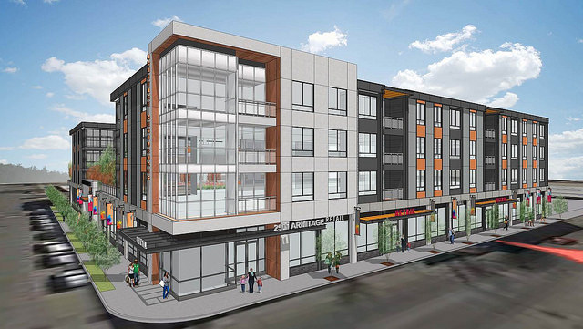 Rendering of the 2501 W. Armitage TOD. Image: Spearhead Development