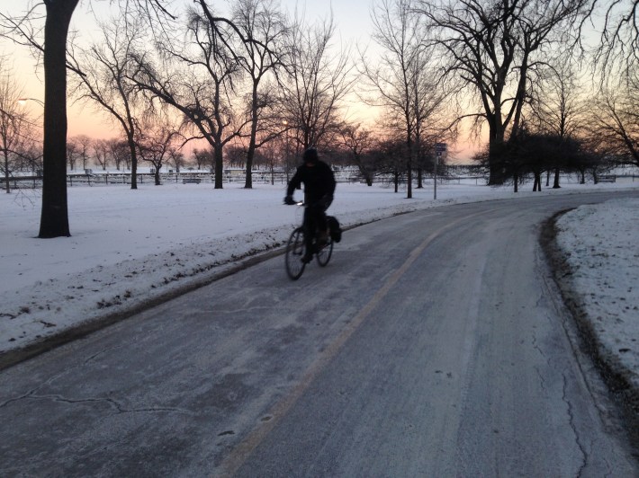 The Lakefront Trail was in great shape this afternoon. Photo: John Greenfield