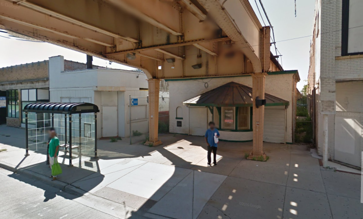 The old stationhouse on the south side of Garfield Boulevard. Image: Google Street View