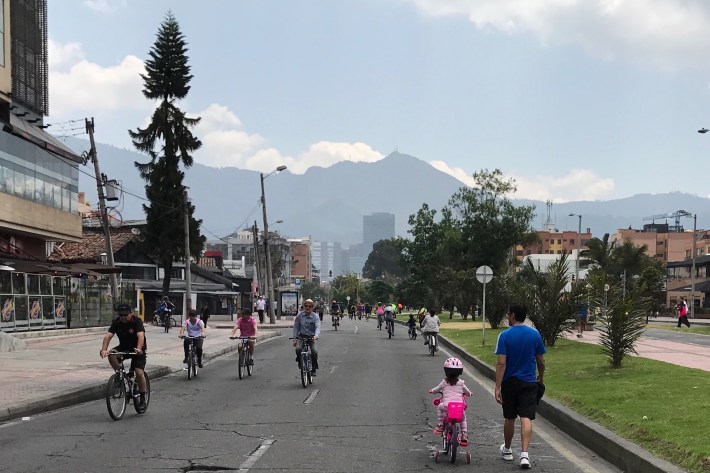 Bogotá's Sunday Ciclovía. Photo: John Greenfield