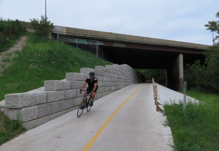 One of the road underpasses. Photo: Jeff Zoline
