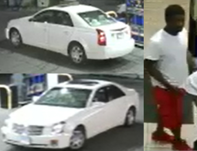Images of the vehicle and the suspect released by the Chicago Police Department.