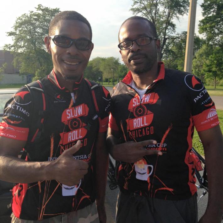 Slow Roll Chicago cofounders Jamal Julien and Oboi Reed. Photo: Slow Roll Chicago