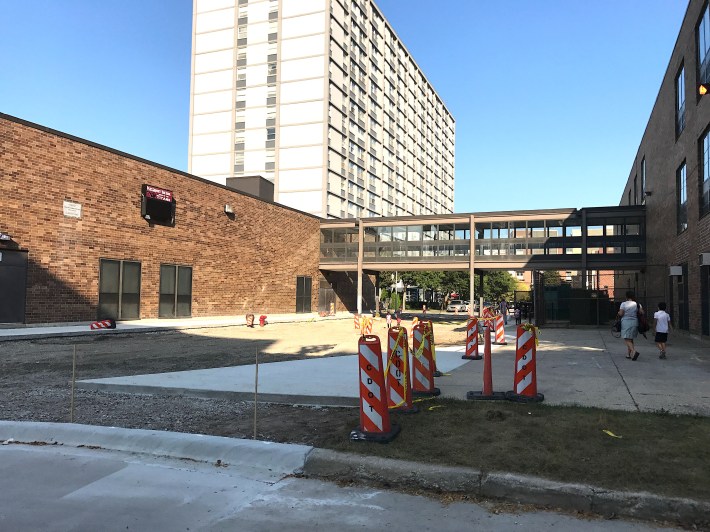 The construction site at Uplift High. Photo: John Greenfield