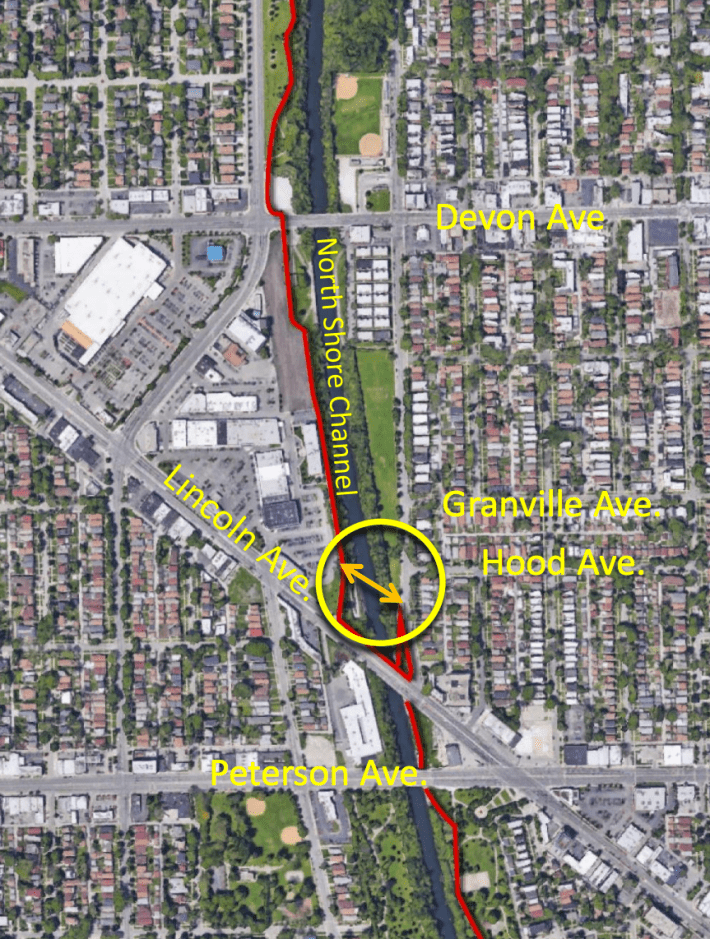 The bridge will make it unnecessary to cross between the two sides of the trail via busy Lincoln or Kedzie. Image: CDOT