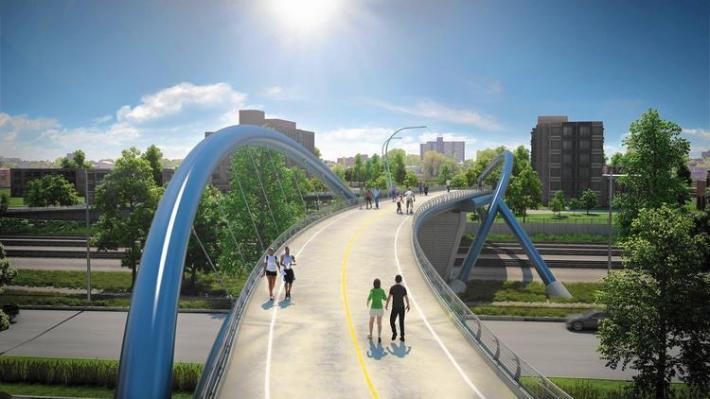 Rendering of the 41st Street Bridge. Image: CDOT