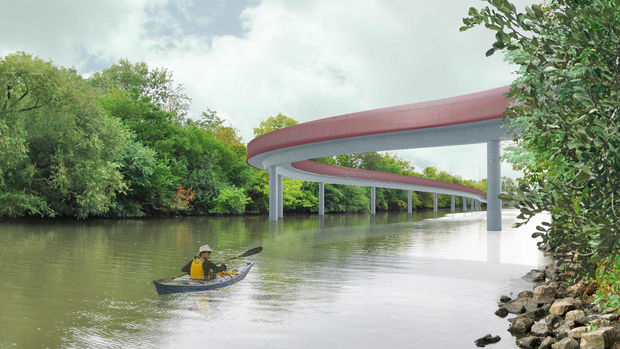 Rendering of the Riverview Bridge. Image: CDOT