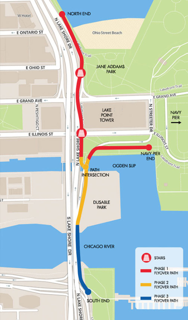 The three phases of the flyover project. Image: CDOT