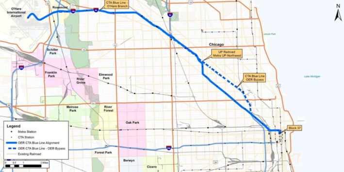 The Blue Line / Kennedy Expressway / UP- NW Corridor