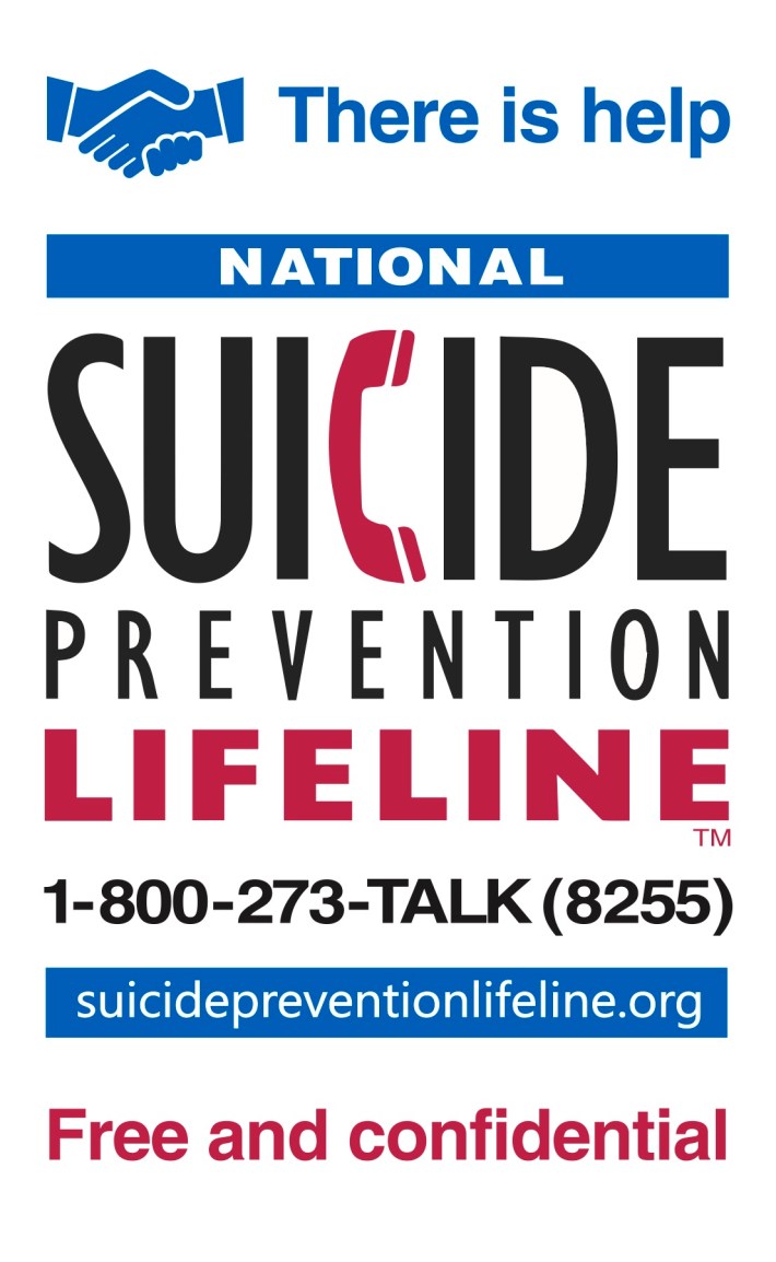 The CTA's new suicide prevention sign.
