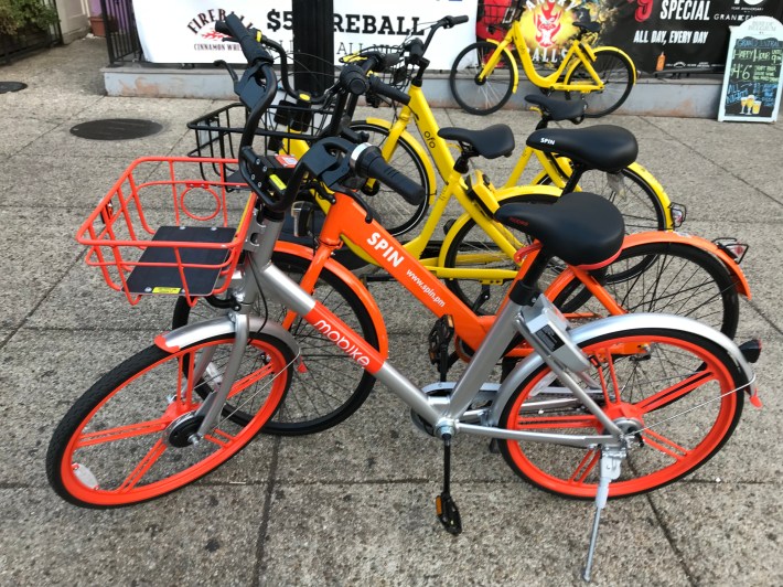Dockless bikes in Washington D.C. Photo: John Greenfield