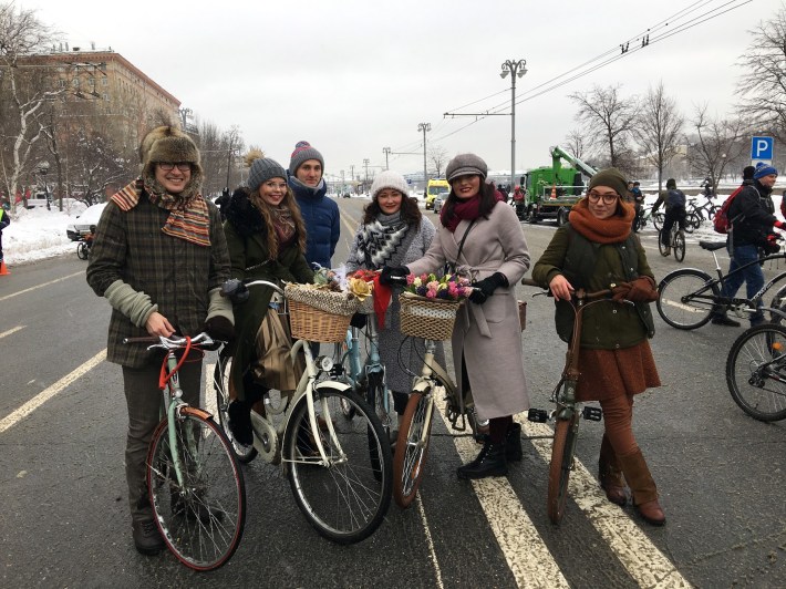 Participants in the bike parade. Photo: Oboi Reed