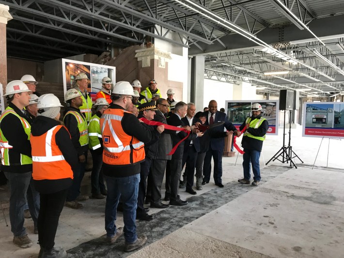 The ribbon cutting. Photo: John Greenfield