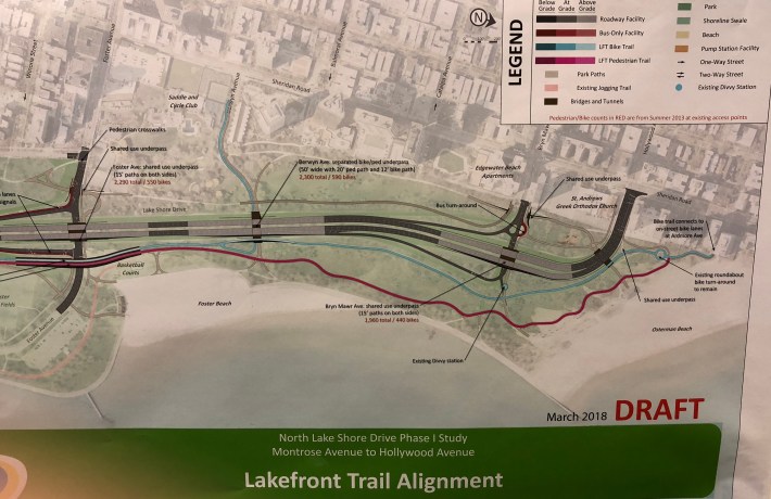 IDOT's design proposal at Hollywood and Foster Avenues.