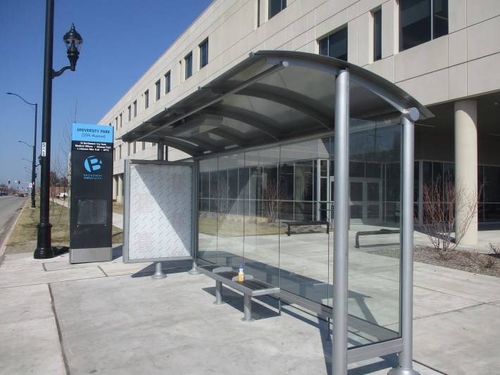 New bus stop on the R-BMX route