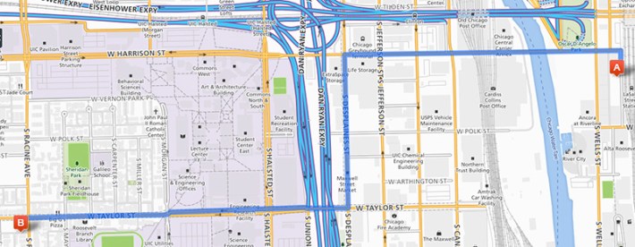 The Rand McNally directions.