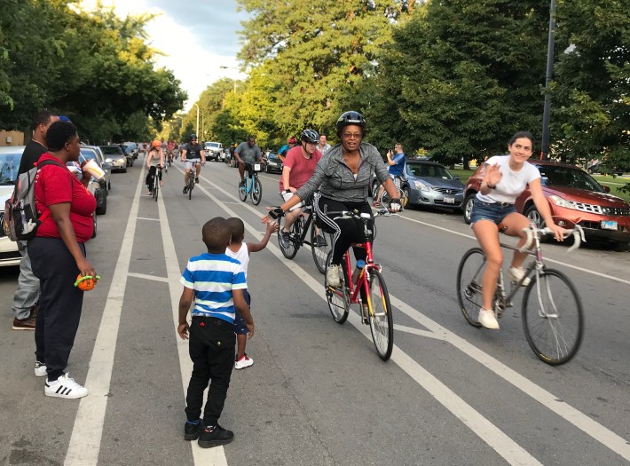 Critical Mass heads into North Lawndale. Photo: John Greenfield