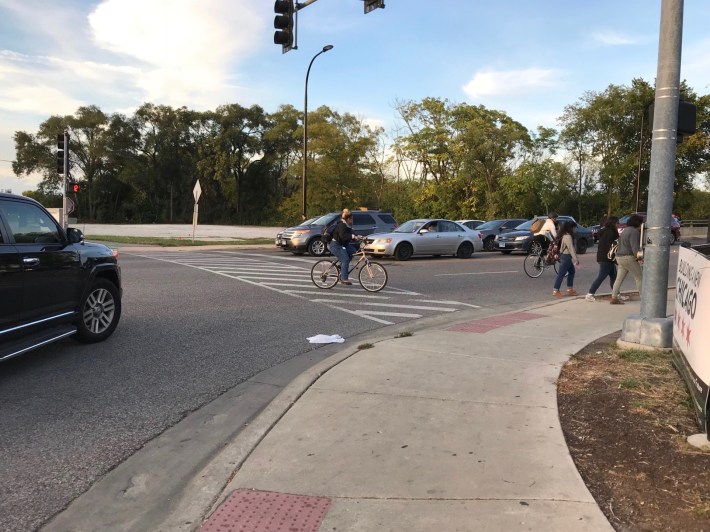 The Southeast corner of Devon and McCormick. Photo: John Greenfield