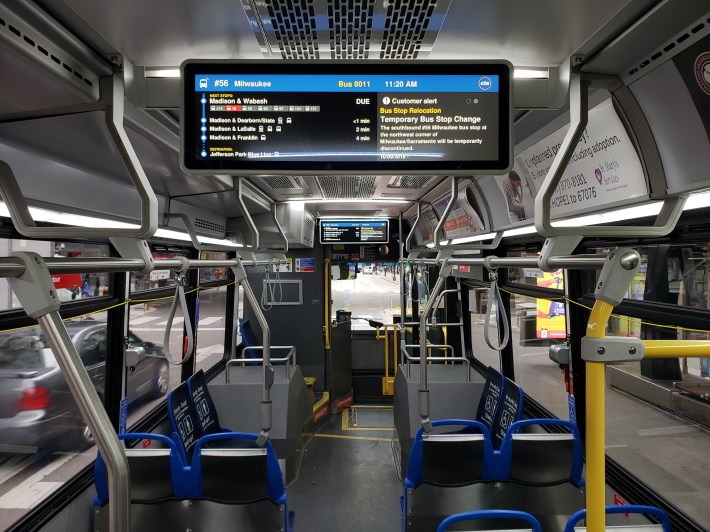 The new CTA bus info screens.