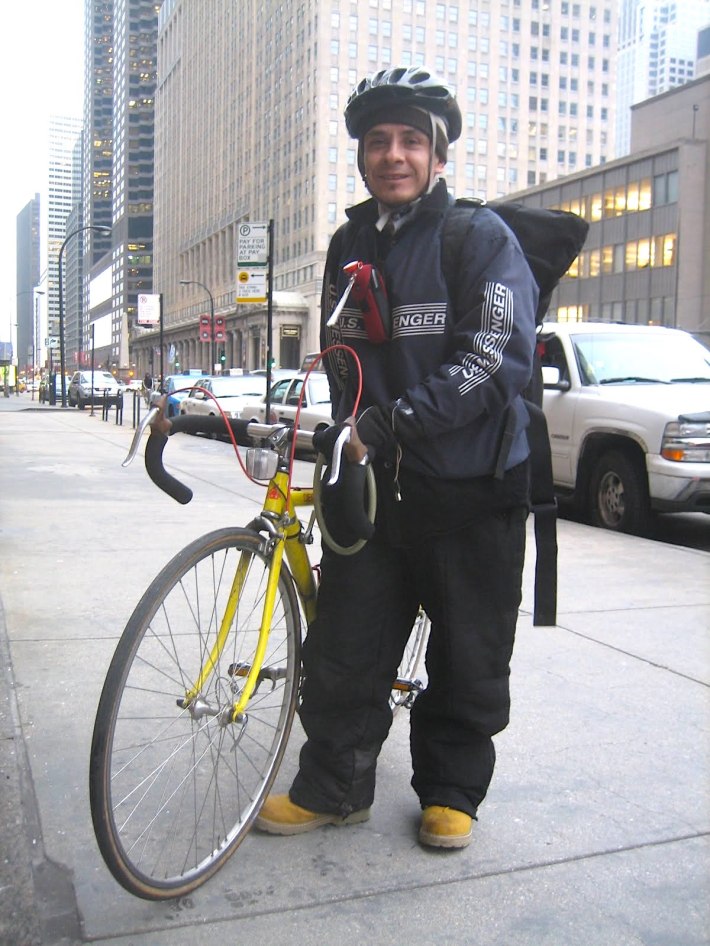 Traditional messenger Juan Benitez. Photo: John Greenfield