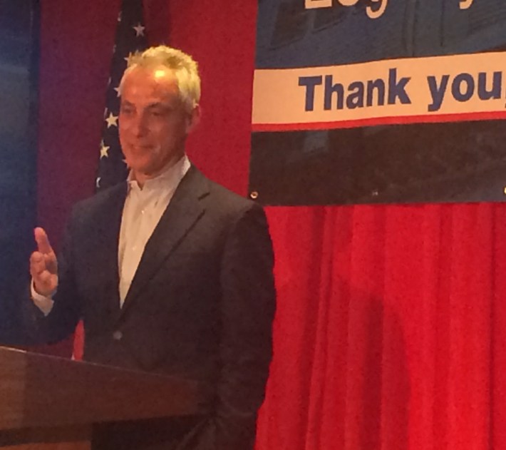 Emanuel at the Woodson Library. Photo: James Porter