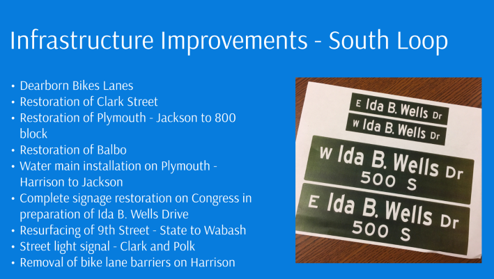 King cited the removal of the posts on the Harrison bike lanes as an "infrastructure improvement. Image: Fourth Ward