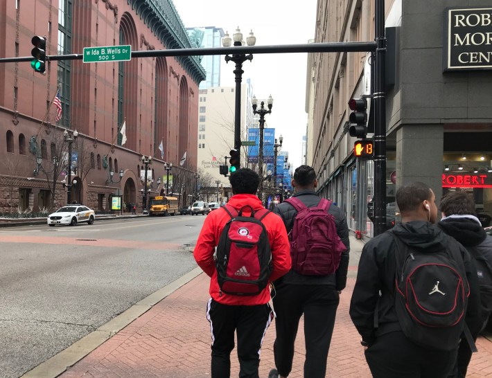 Ida B. Wells Drive at State Street. Photo: John Greenfield