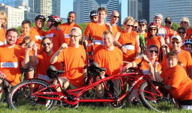 Team Envision at Bike the Drive. Photo: Envision Unlimited