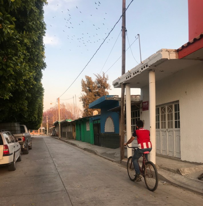 Biking in Los Charos, Michoacan. Photo: Lynda Lopez