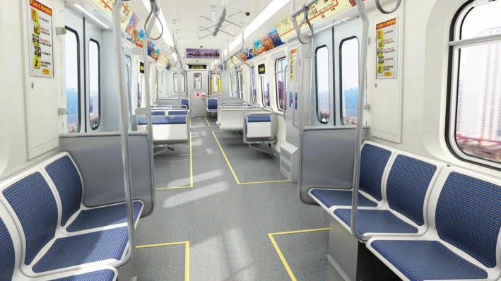 Rendering of the 7000-Series seat layout.