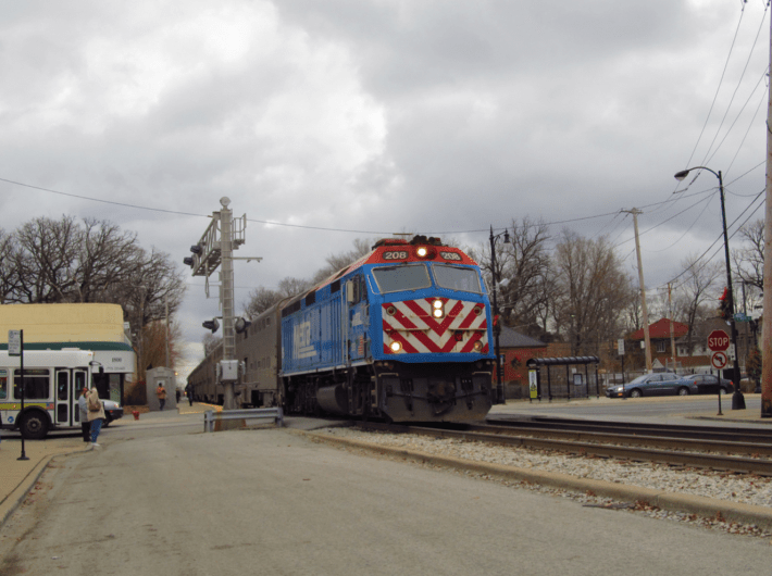 A Metra Rock Island Line train. Photo: Jeff Zoline