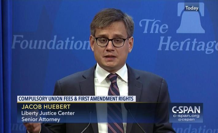 Huebert talks about the Janus case on C-SPAN.