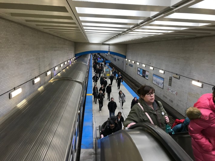 The platform area has been spruced up a bit. Photo: John Greenfield