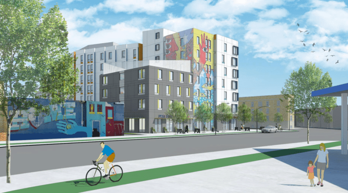 Rendering of the Emmett Street project.