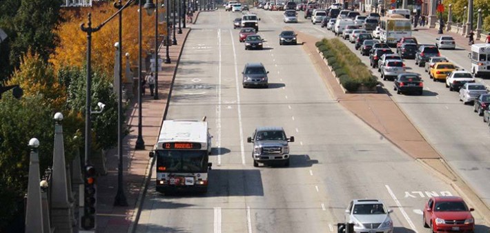 A #12 bus on Roosevelt Road. Photo: CTA