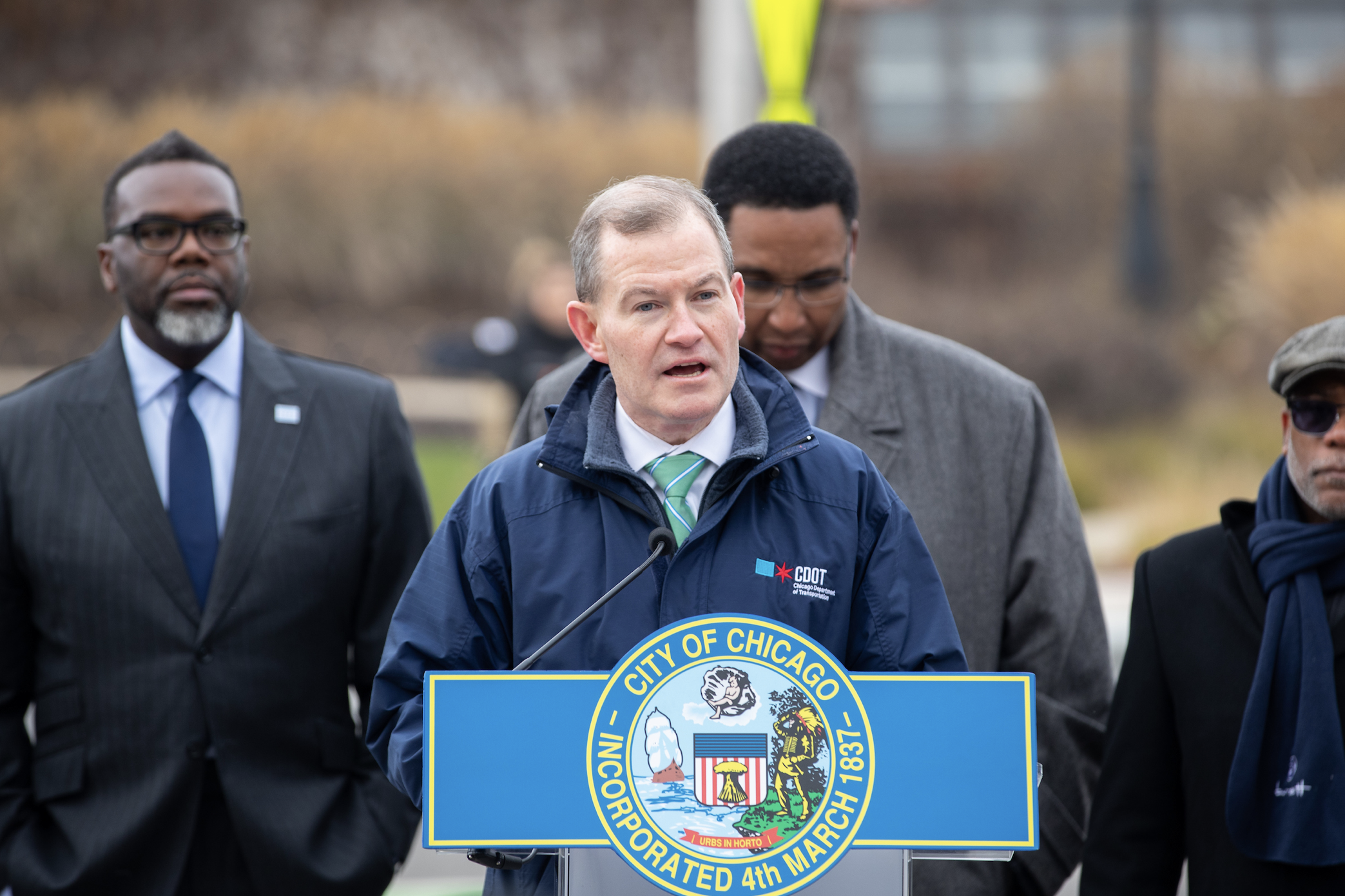 City of Chicago :: Mayor Johnson and CDOT Cut Ribbon on Central
