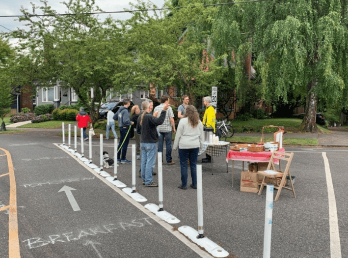A "Greenway Gathering" in Portland. Photo: Brighton West
