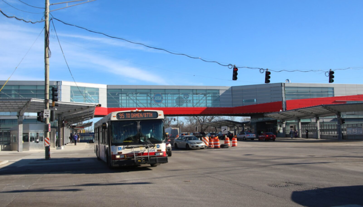 The new 95th Street Red Line station. Photo: Jeff Zoline