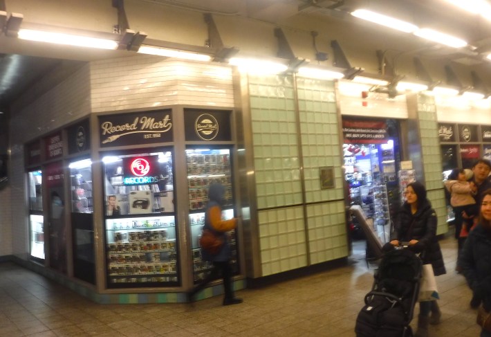 Record Mart at the Time Square mezzanine. Photo: Igor Studenkov