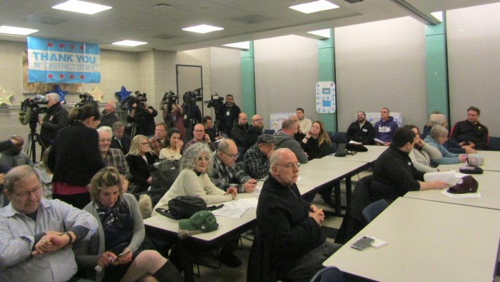 Attendees at last night's meeting. Photo: Igor Studenkov