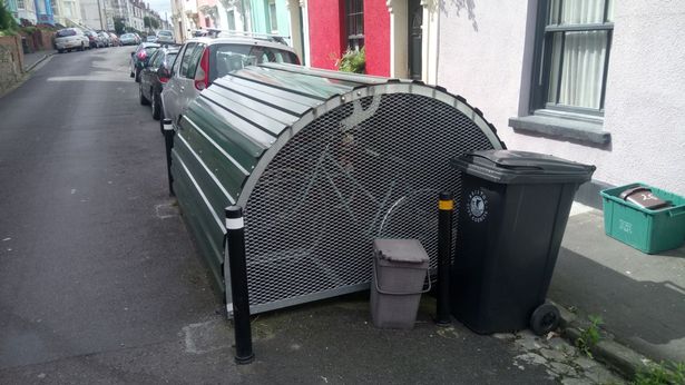 One of Bristol's Bike Hangars.