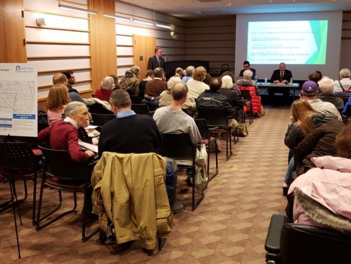 Dozens of people showed up for the hearing. Photo: Robbie Zoline