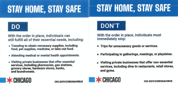 Images from the CPD flier that is being distributed to drivers at traffic stops.