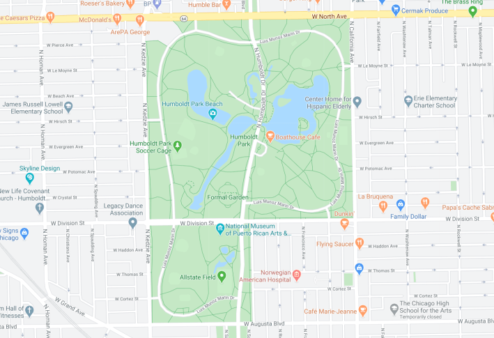 Humboldt Park. Image: Google Maps